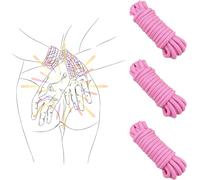 QiKKago Corde En Coton Multifonctionnelle 3 Pièces En Nylon Rose-Q