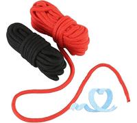 QiKKago Corde Rouge Et Noire 10 MèTres Lit De Yoga avec Les Mains Et Les Chevilles Ensemble De Musculation Cadeau pour Les Couples - H4