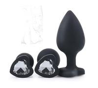 QiKKago Costume de Divertissement décontracté, Ensemble d'accessoires de Costume en Silicone Noir 3 pièces pour la fête de Noël-Q