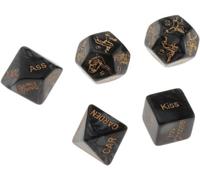 QiKKago Craps De Fitness Multifonctionnels en RéSine Noire, 5 PièCes, Jeu De RôLe De Plateau, LéGer Et Portable, Double Cadeau, F18