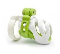 QiKKago Design Lavable Plastique Multifonctionnel Classique Blanc Vert Court IntéRieur EntraîNement Porter Cage De Protection, Cadeau pour Les Couples - D7