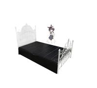 QiKKago Draps ImperméAbles en PVC Noir Classique pour Un Lit De 1,2 M, Essentiels pour Les Voyages - D35