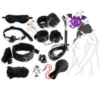 QiKKago - - - Eclipsing Starlight, Blooming Confidence - Ensemble De Yoga 10 Pièces en Nylon Noir, Cadeau Original pour Hommes Et Femmes