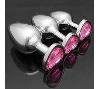 QiKKago Ensemble D'Accessoires De Formation De Cours De Pilates Professionnel, 3 Tailles DifféRentes, Perceuse De CœUr Rouge Rose, Cadeau De Couple K - 5