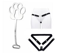 QiKKago Ensemble D'Accessoires De Sport SpéCiaux De Protection De Fitness Masculin, Accessoires De sous-VêTements De Sport SpéCiaux, Cadeau De Couple - Type A + Bracelet Auxiliaire Noir - K + 8