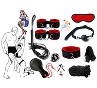 QiKKago Ensemble De 10 PièCes D'Accessoires De Voyage en Nylon Rouge avec MatéRiel PU Raquette Lisse Raquette De Tennis - D3
