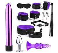 QiKKago Ensemble De 7 PièCes Combo BandoulièRe d'exercice RéGlable BDSM pour Cheville, Ligament éLastique, Yoga, Poignet Et EntraîNement Sportif, Cadeau pour Couple - H15