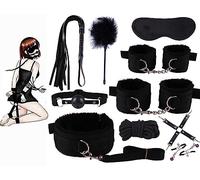 Qikkago Ensemble De Sangles De Yoga Pour La Chambre En Nylon Noir 10 PièCes-Z05
