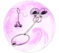 QiKKago Facile à Utiliser en Acier Inoxydable Multi Taille Poids Boule éTirement EntraîNeur Accessoire-Couple Cadeau-Z6 (Double Boule + 40mm)