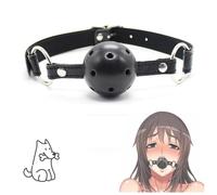 QiKKago Fitness Pro Classique Noir RéGlable en Cuir Souple Outdoor Sport Fitness Ball, Accessoires De Fitness Yoga Outdoor Fitness - D5