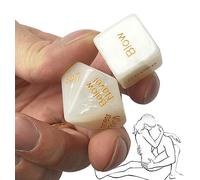 QiKKago Jeu de dés pour activités familiales, 5 dés Blancs Multi-Faces pour Groupes-Q