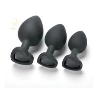QiKKago Jouet anti-stress en silicone noir en forme de cœur pour libérer votre humeur et revenir heureux ! -171