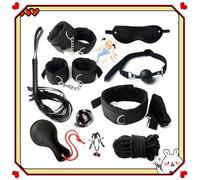 Qikkago Kit De 10 Accessoires De Fitness En Nylon Noir -Z