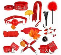 QiKKago Kit de Fixation Multifonctionnel pour Couples, Sangles Réglables et Stables+Y20 (Rouge)