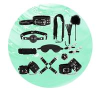 QiKKago Kit Mise en Forme Quotidienne Domicile 12 Pièces, Multi-Accessoire Pratique, Remise en Forme Polyvalente, Utilisation Facile, Combo Entraînement Lit Intérieur (Noir) + Y20