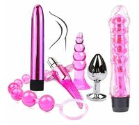 QiKKago Le Dernier Ensemble Multifonctionnel Noir Et Rose De 6 PièCes, Un Outil Pratique d'exercice D'éTirement pour Une Utilisation Quotidienne DiversifiéE - Y20