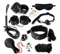 QiKKago L'ensemble décontracté de 10 pièces en Nylon Noir élégant est Confortable et léger pour Un Look décontracté Tendance ! -L4