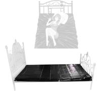 QiKKago Linge De Lit en Cuir Noir Classique Design Lavable pour Les Amateurs D'AéRobic D'IntéRieur pour Un Lit De 1,2 M - D9