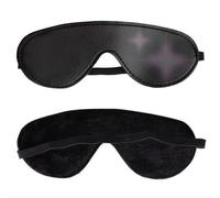 Qikkago Masque Oculaire LéGer Classique En Cuir Noir -Z