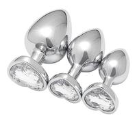 QiKKago Multifonctionnel Et Robuste Maison en Forme De CœUr Fesses Yoga EntraîNement Accessoire, Disponible en Trois Tailles: Grande, Moyenne, Petite, Strass Blanc, Cadeau De Couple - K07