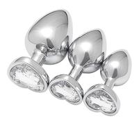 QiKKago Multifonctionnel Et Robuste Maison en Forme De CœUr Fesses Yoga EntraîNement Accessoire, Disponible en Trois Tailles: Grande, Moyenne, Petite, Strass Blanc, Cadeau De Couple - K07