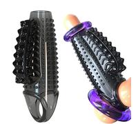 QiKKago Nouveau Accessoire De Bague à Manches Protectrices Noir Haut Creux De Fitness avec Conception De Texture SoulevéE sur Le Dos, Forme Unique, Cadeau De Couple - K + 15