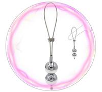 QiKKago Nouvelle Boule De Poids en Acier Inoxydable Mise à Niveau avec DifféRentes Tailles D'Accessoires De Bague D'EntraîNement -Couple Cadeau-Z2 (Double Boule + 30mm)