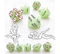 QiKKago Nuit Étincelante, 5 Dés De Jeu Phosphorescents pour Jouer avec Vous ! Un Cadeau Original pour Hommes Et Femmes - Y11