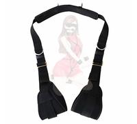 Qikkago Nylon Noir Facile à Nettoyer Et à Entretenir Sangle Extensible Durable Pour Yoga Portable -Z