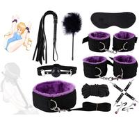 Qikkago Purple Breathable Flexible Stretch Nylon Fitness 10-Piece Set -Z