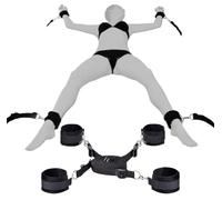QiKKago RéGlable Mode Noir Non LinéAire Ceinture D'AéRobic en Nylon De Haute Qualité avec des Fonctions Riches Et VariéEs - D10