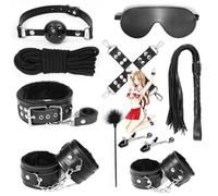 Qikkago Set De 10 PièCes En Cuir Noir Pour Le Sport Et Le Fitness -Z