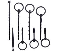 Qikkago Set De Huit PièCes En Silicone Noir -Z