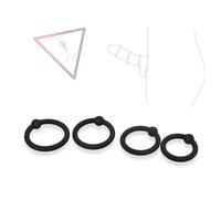 QiKKago Silicone Souple Et Confortable, 4 Anneaux Brillent Avec Un Style Individuel.-Q