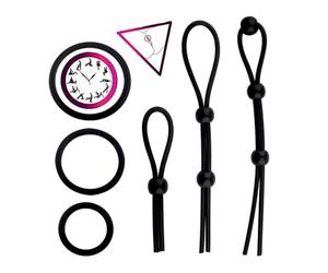QiKKago Ustensiles En Silicone Respectueux De L'environnement 3 Anneaux Silicone Corde Set -Q