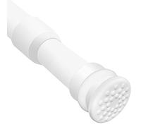QILERR Tension Curtain Rod 33 to 59 Inches Adjustable Extension Spring Tension Rods Easy to Install No Drilling Curtain Rod for window, Bedroom, Doorway, Closet, 1" Diameter, White