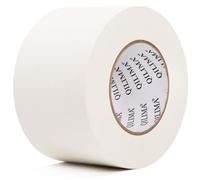 QILIMA Gaff Tape Blanc Ruban adhésif en tissu mat 75MM X 55M