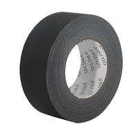 QILIMA Gaff Tape Noir Ruban adhésif imperméable Noir 50mm x 55m | Ruban Adhésif Toilé Gaffers Tape pour Câbles, Photographie