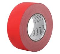 QILIMA Gaff Tape Noir Ruban adhésif imperméable Rouge 50mm x 55m | Ruban Adhésif Toilé Gaffers Tape pour Câbles, Photographie