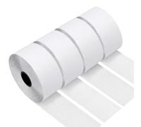 QILIMA Lot de 4 rouleaux de bandes adhésives double face blanches auto-adhésives auto-agrippantes de résistance industrielle 5 cm x 5 m
