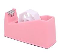 QILIMA Rose Dévidoir de Ruban Adhésif de Bureau, Base Antidérapante Résistant (convient aux noyaux de 2,5 cm et 7,6 cm)