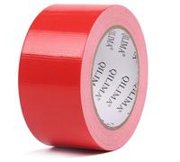 QILIMA Ruban adhésif tissu, imperméable de qualité professionnelle pour réparations, bricolage, artisanat, utilisation en intérieur et extérieur, 5 cm x 25 m, rouge