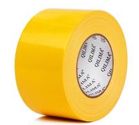 QILIMA Ruban Adhésif Toilé Jaune, Heavy Duty Duct Tape 75MM x 55M pour les travaux de réparation, fixation, de scellage, d'étiquetage et de rénovation