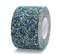 QILIMA Ruban Antidérapant en Caoutchouc PET Bleu 100mmx5m Ruban adhésif antidérapant Bande en caoutchouc friction Bande antidérapante pour escaliers Escaliers douche Bacs piscine Zones humides