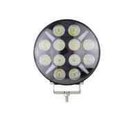 QILINGS Feux Circulation Diurne Phare De Travail Rond À DEL Pour Camion Tout-terrain 7" Et 9" Blanc Clignotant Clignotant Jaune 12-24 V Feu Antibrouillard(7Inch)