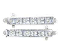 QILINGS Feux Circulation Diurne Pour Toyota Pour Aygo 2005-2020 9802795580 Fog Lights Fog Light LED DRL Phare Feu Antibrouillard(1 paire)