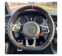 QILINGS Housse Volant pour Golf 7 pour GTI pour Golf R Housse Volant Voiture Tresse À Coudre À La Main Caches Volant (Couleur : Style 4)