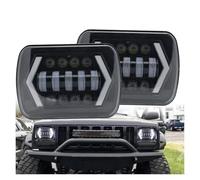 QILINGS Jeu De Phares pour Jeep pour Cherokee XJ 7x6 5X7 Projecteur LED Étanche Phare Hi-Lo Faisceau pour DRL Phare LED(2piece)