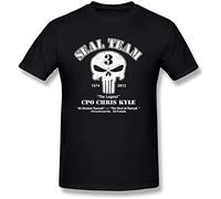 QILINGS Men's Chris Kyle Frog Foundation-American Sniper T Shirt Size XXL
