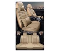 QILINGS pour Lincoln Tous Les Modèles MKZ MKC MKX MKT pour Navigator pour Aviator Accessoires Universel Couverture Complète Housses Siège Housse Sieges Auto Universel(N Beige 5 Seat)